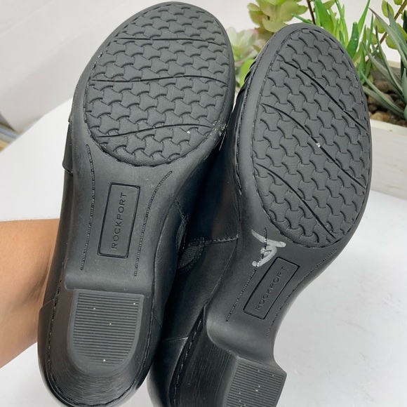 Rockport Black Leather Mules - Picture 2 of 4